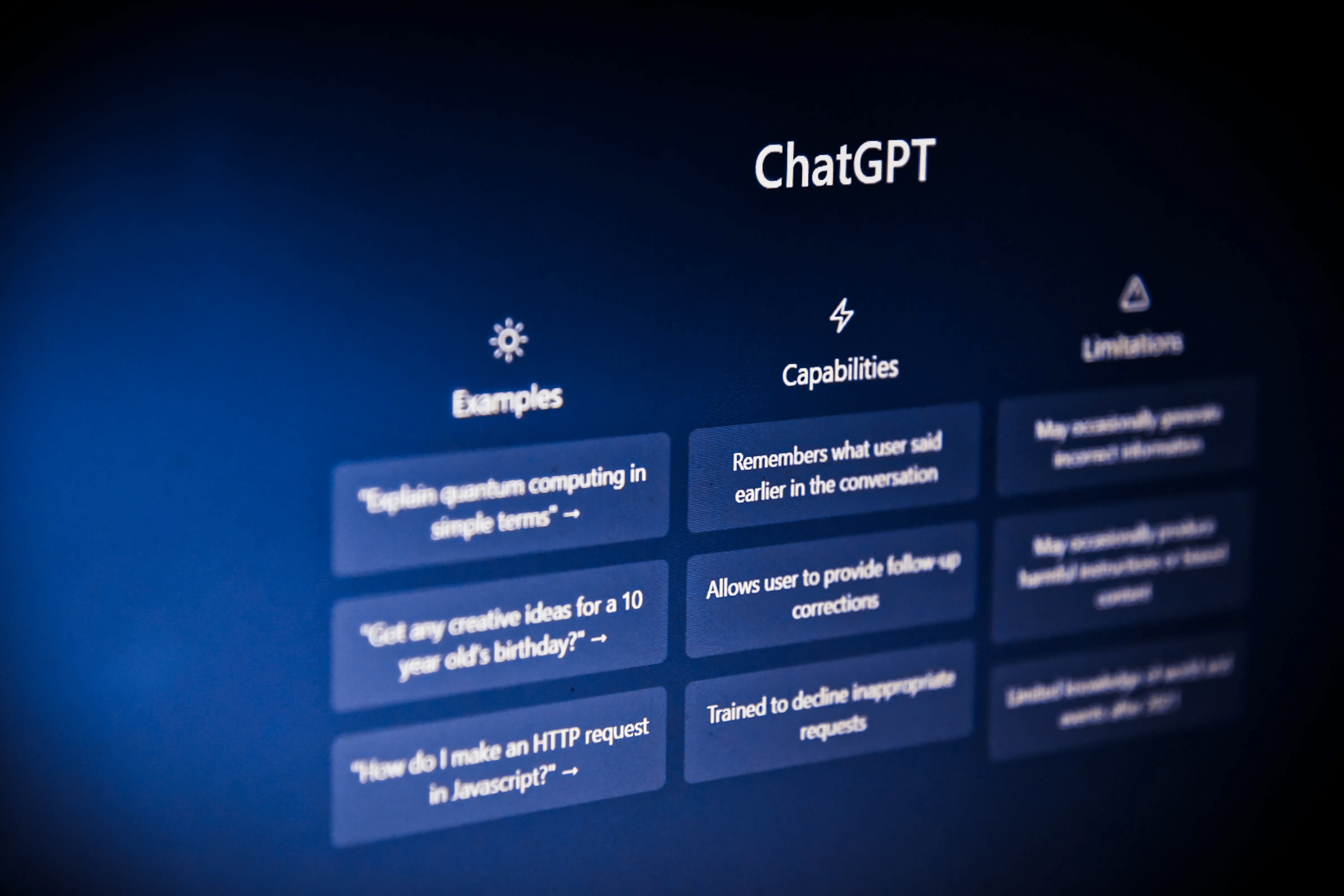 Screenshot of ChatGPT chat window